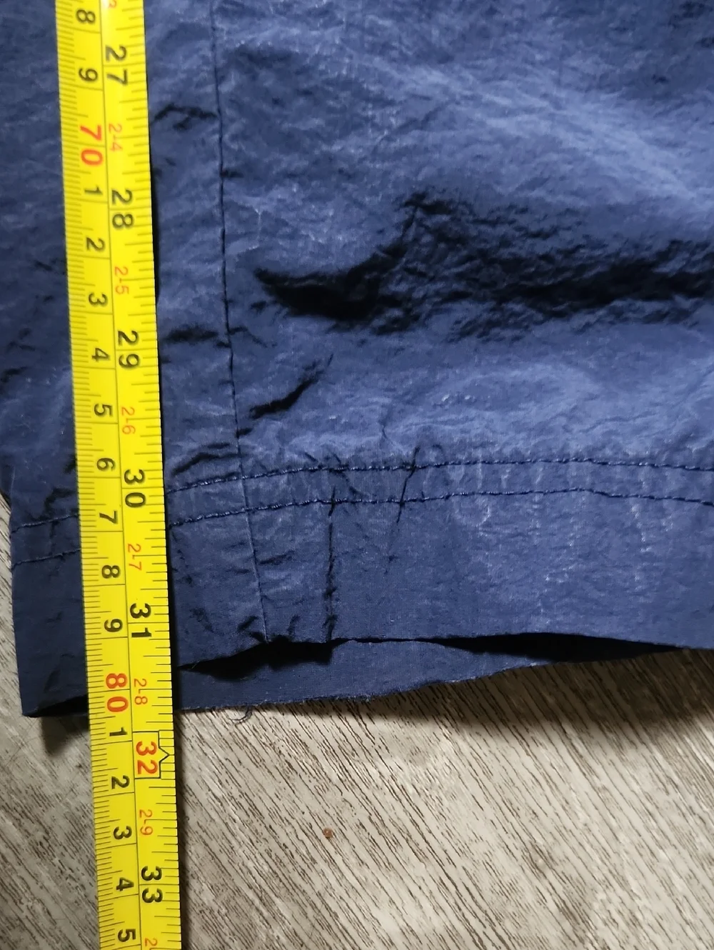 Vintage Nike Navy Blue Track Pants with Red Swoosh